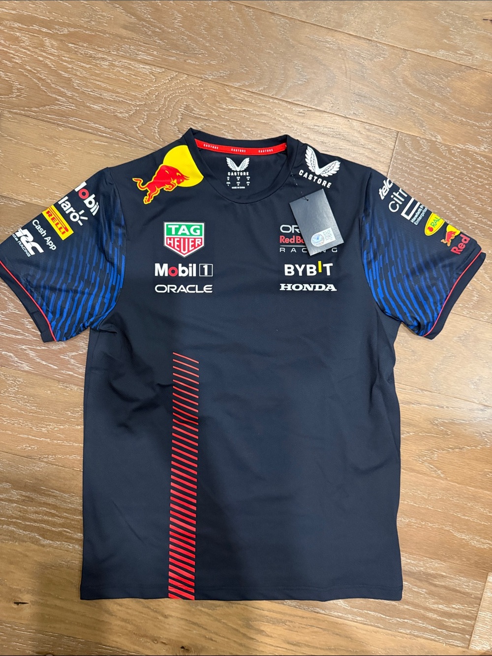 Red Bull Racing Men’s Black & Blue Team Jersey Authentic Formula 1